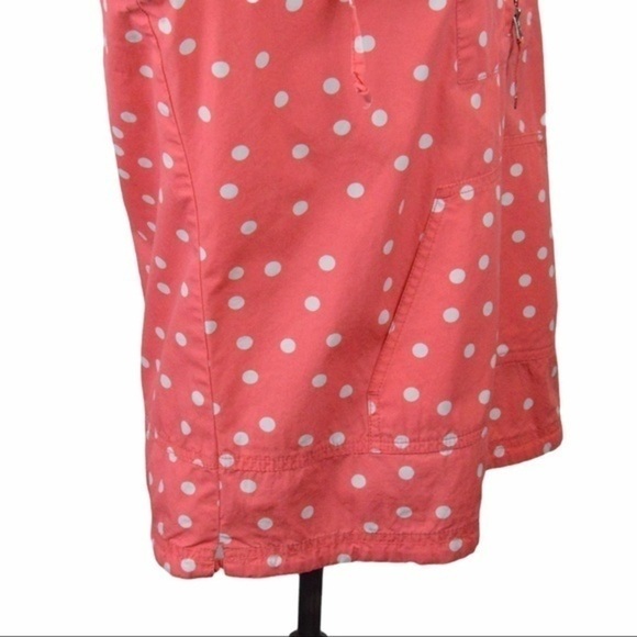 Cotton Polka Dot Anorak Jacket Half Zip Hooded Pullover, Small - Picture 8 of 12
